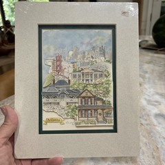 Atlanta Landmarks 3D Sculptured Watercolor Art Patsy Gullett 5×7 Matt – 8×10