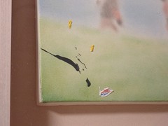 [Old Paper] Yohei Sugita „work?“ (2005) Original Mixed Media on Canvas -2005