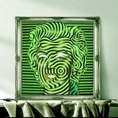 Marilyn Monroe Portrait Image Pictures Hollywood Painting Artist Optic Pop Art