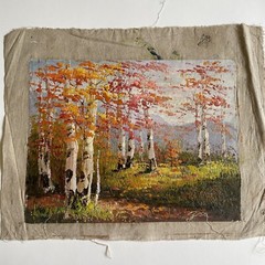 Autumn Forest Path Oil Painting 12″ x 16″