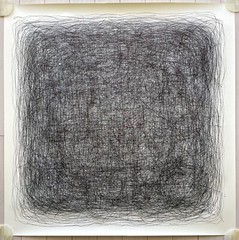ORIGINAL LARGE DRAWING BLACK INK ON PAPER