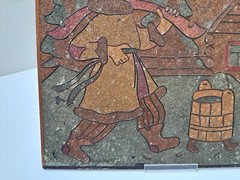 Vintage Wall Art Panel Painting At the Pike’s Command Emelya Fairy Tales Decor