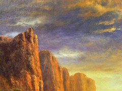 Repro oil painting on canvas Albert Bierstadt Yosemite Valley landscape 24″x32″