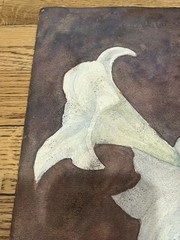 Antique Watercolor Painting on Paper 1931 Brazilian Artist Edwiges Jacobusich
