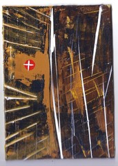 EARTHLY HOPE Painting 5×7 Abstract Dada Surrealism Jesus Bible Christ Spirit