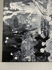 Original Acrylic Painting Textured on canvas 16”x 20” COA Signed By Juan Corral