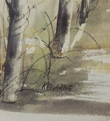 Original Water Color By Don Kergarise Barn Fulton Co Indiana Painting On Paper