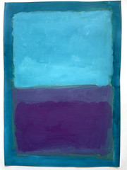 Mark Rothko Original Acrylic Painting Abstract Interior Design USA Signed E9