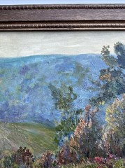 ANTIQUE EARLY CALIFORNIA IMPRESSIONIST PAINTING LANDSCAPE 1910’S MYSTERY ARTIST