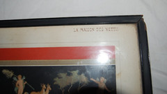 Antique Gouache Watercolor Paintings Of Cupids Chariots Pompeii Italy