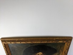 Cavalier Painting Oil on Canvas Alex de Andreis Unsigned 31″ x 27″ Framed VTG