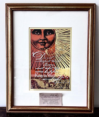 Deborah Hershey Original Signed OOAK Matted Framed Sun Quote Collage