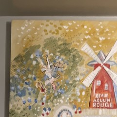 COBELLE ORIGINAL IMPRESSIONIST PAINTING ( MOULIN ROUGE PARIS ) SIGNED UNFRAMED