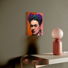 Frida Kahlo Inspired Painting ORIGINAL Abstract Woman Portrait Canvas Oil
