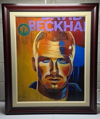 Michael Joseph Painting ‚Herbalife“ David Beckham Soccer FIFA World Cup Canvas