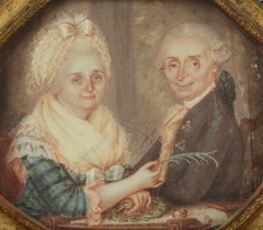 Jacques-Antoine Barrois (1766-after 1811) „Elderly married couple“, miniature