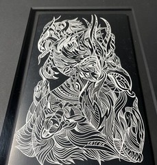 SASCHA BRASTOFF ORIGINAL MID CENTURY SCRATCHBOARD ANTIQUE MCM VINTAGE DRAWING
