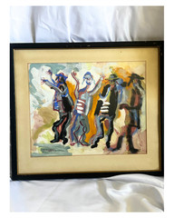 Original Signed Schwartz Figural Painting