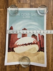 Lot Of 3 Abstract Scenery Prints 11 3/4″ x 16 1/2″ Wall Art New For Framing
