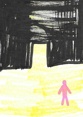 ACEO ATC CARD „Backrooms 9“ REASOR Original Abstract Painting 2.5×3.5