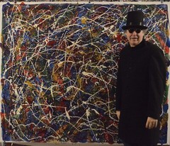 Jackson Pollock style￼￼ Canvas painting￼ 72” X 60”Abstract,Modern,XL, Landscape￼
