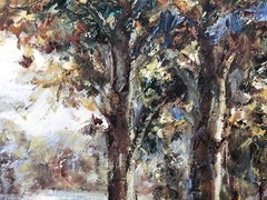 Forest,Original Oil Painting by R. Cook, 91 X 61 cm