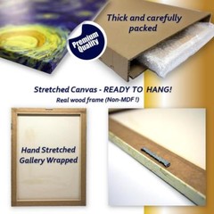 Palm On The Beach by Fake 3D Window | Ready to Hang Canvas | Wall art paint HD