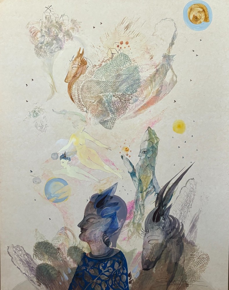 GEORGE IVANCIU – ROMANIA (1951-2024)-ORIG. WATERCOLOR #114- 30″x22″ -1985-SIGNED