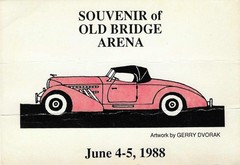 Gerry Dvorak Artwork Souvenir Card Old Bridge NJ