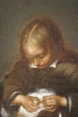 Gerard ter Borch (II) (1617-1681), boy fleeing his dog, copy after, around 1700