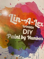 LIN-A-LEX PAINT BY NUMBERS FOR ADULTS/KIDS CASTLE, Y6357, NIB, 16″x20″ on Wood!!
