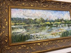 Original Oil Painting on Cardboard 2011 – Serenity/Calm – Signed Art 52×23 cm