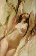 Original Nude Woman Reclining Pose Oil Painting Female Portrait Cancas Art Decor