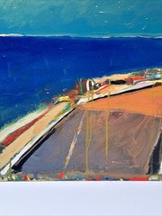 Donald Archer Painting Sea View Modernist Expressionist California Listed Famous
