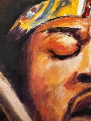 Original Jimi Hendrix Painting 18×24 Acrylic on Canvas Signed Music Art