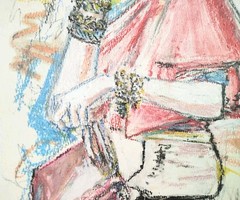 9 inch x 12 inch – Fashion/Figure Drawing – NO FRAME by A. Avila