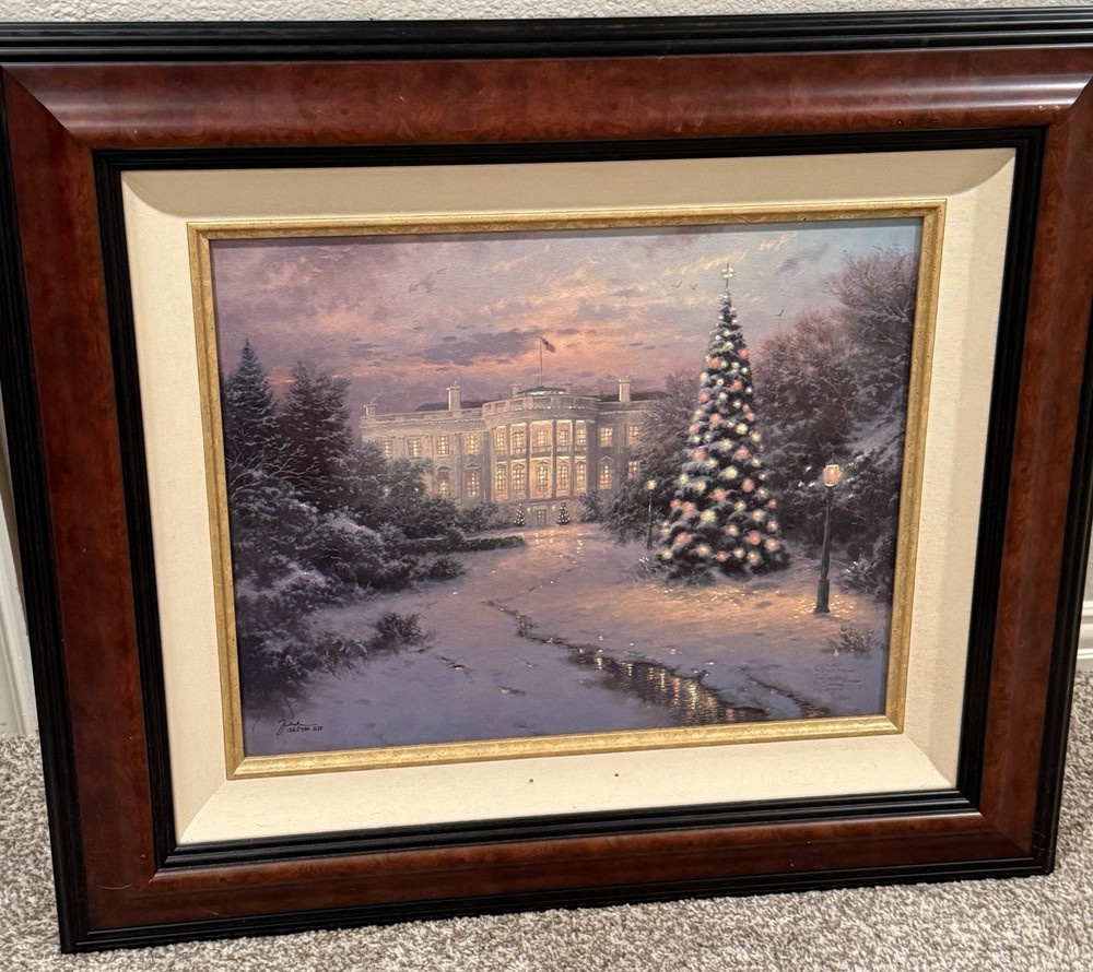 Thomas Kinkade “The Lights Of Liberty” 16×20 – Hand Highlighted