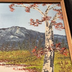 Vintage 60’s Marthy Cane Original Oil Painting Framed On Masonite Board-18X16”