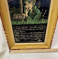 Vietnam Kwang Products Limited Hand Painting Black Velvet 12″X19″ Soldier 1960’s
