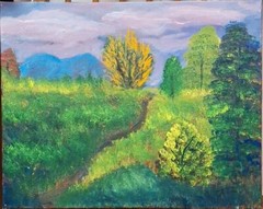 The Path, Acrylic Painting – 16×20 Hand Painted Artwork on Canvas