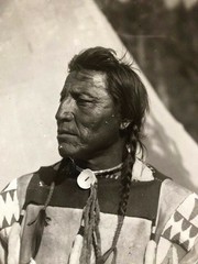 Blackfeet Chief Two Guns White Calf, Large Oil on Canvas Painting by John Berry