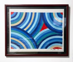 Frank Stella painting on canvas Framed – Minimalist – pop art