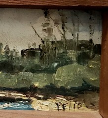 1966 BEVERLY FETTIG Palette Knife Oil Painting Hawaii Framed Signed Art Set Of 4