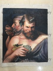 Two Satyrs Religious and mythological Artwork Greek mythology Fine Oil Painting