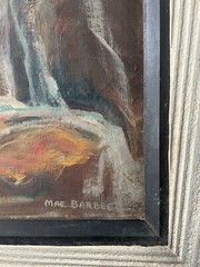 Mae Barbee Bruening, Texan (1908-1994) Oil Painting Laguna Beach CA Coastline