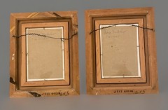VTG 1960’s Still Life Floral Oil Paintings in Green Gold Frames 11” X 9” Set