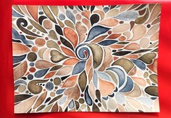 Abstract watercolor painting