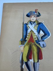 ANTIQUE WPA ERA PAINTING AMERICANA PORTRAIT HISTORY LISTED FAMOUS ALEXANDER