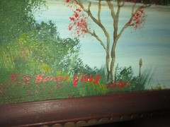Oil on Board Folky Painting by Henry Gibbs Rural Farm