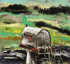 ORIGINAL FARM Landscape Pastels Painting JMW art John Williams Impressionism